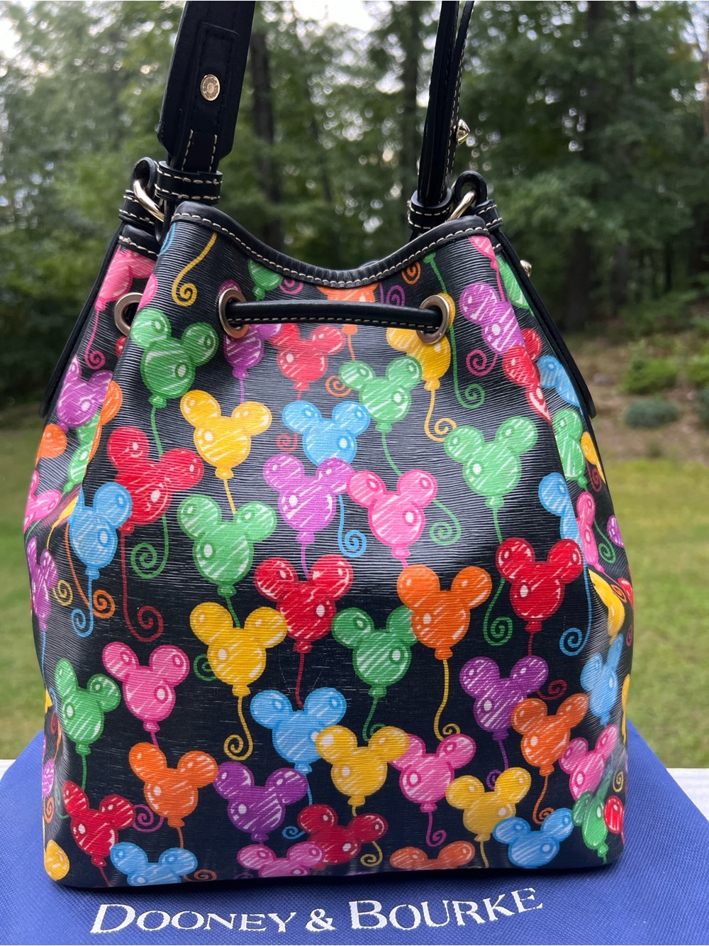 10th ANNIVERSARY DISNEY DOONEY AND BOURKE MICKEY MOUSE BALLOONS DRAWSTRING PURS - Picture 4 of 14